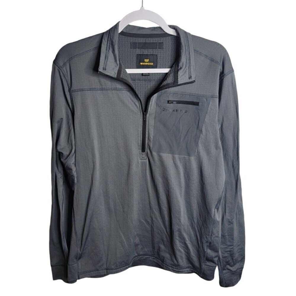 WARROAD Rink Side Mens 1/4 Zip Long Sleeve Shirt Hockey Breathable Size Small - Picture 2 of 8